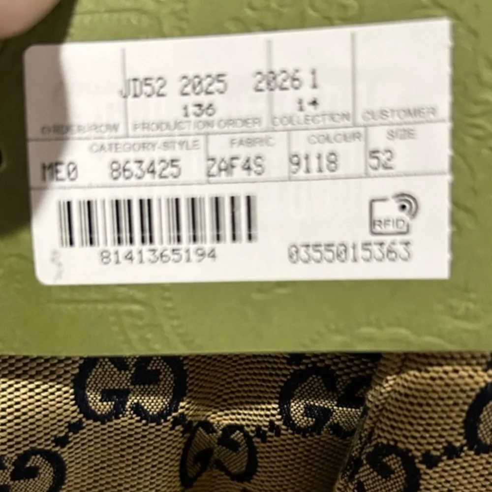 Men’s Gucci, GG canvas down puffer jacket size 52/XL made in Italy